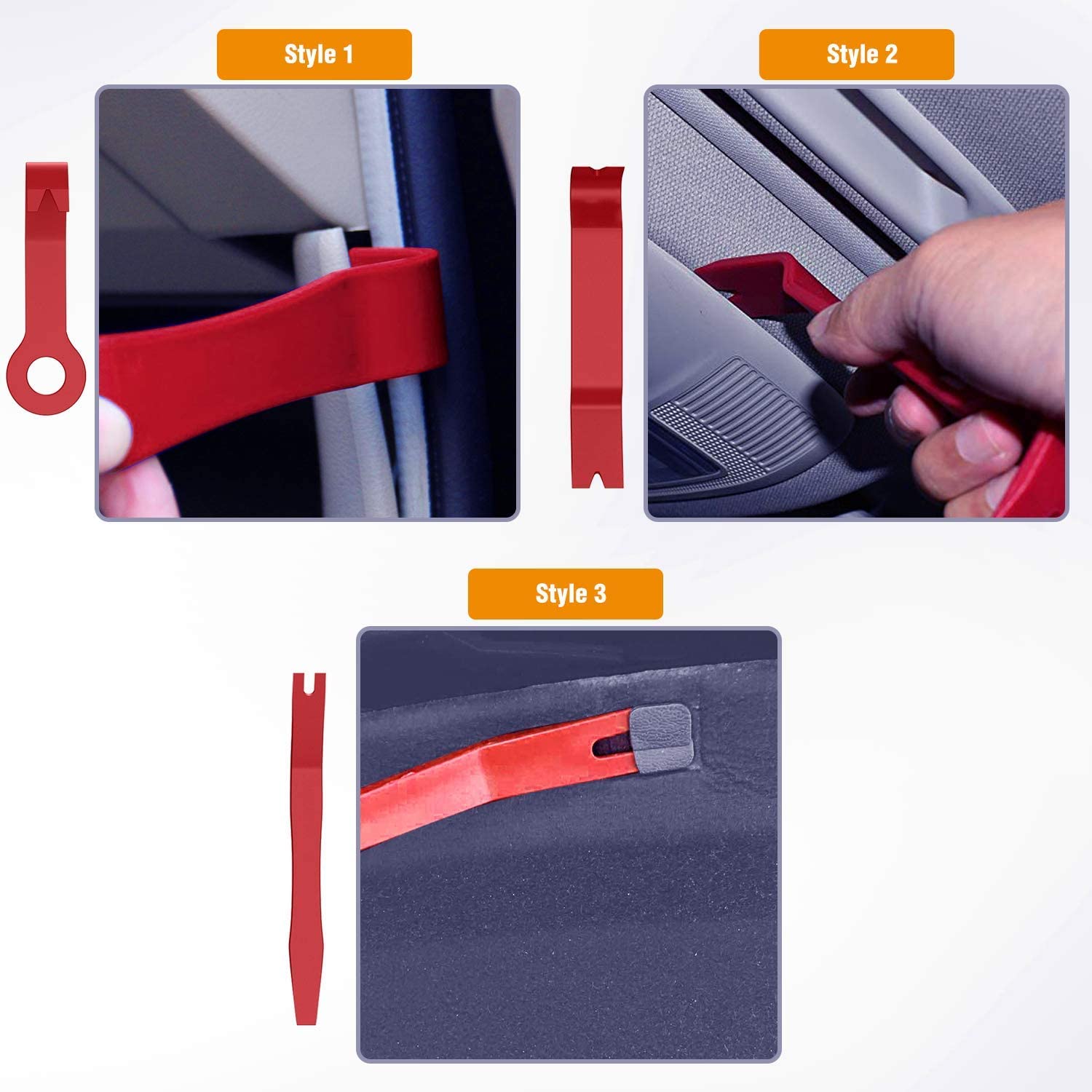 5 Pcs Auto Trim Removal Tool Set Red in 2023